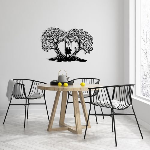 Love Black Decorative Metal Wall Accessory slika 4