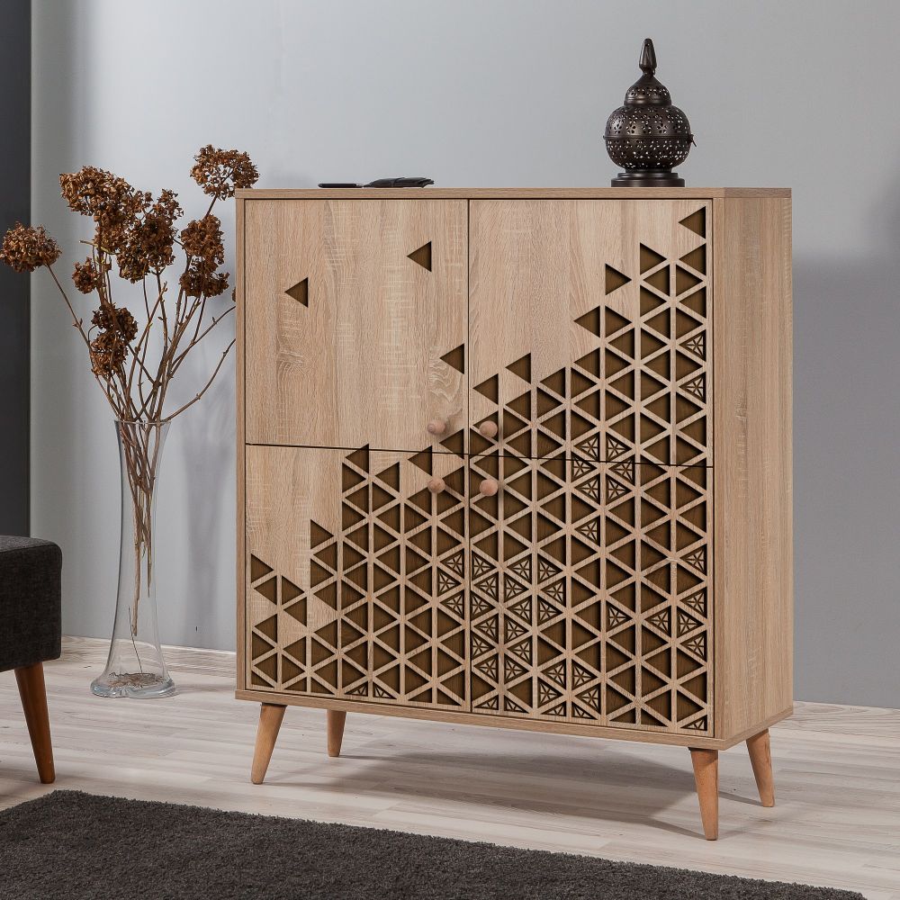 Multilux-124 Sonoma Oak Višenamjenski Ormar slika 1