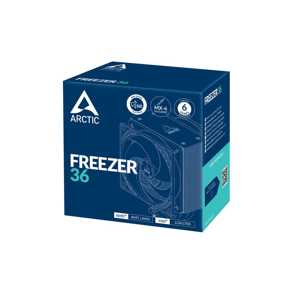 Arctic Freezer 36, CPU cooler 1700, AM4, AM5 slika 3
