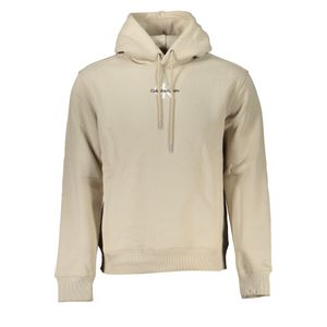 CALVIN KLEIN MEN'S BEIGE ZIPLESS SWEATSHIRT