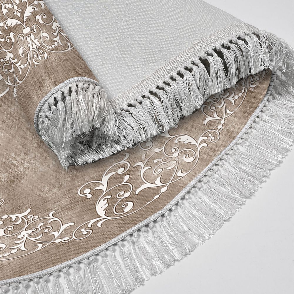 Set Kupatilskih Prostirki Beige Beige/White (2 Komada) slika 4
