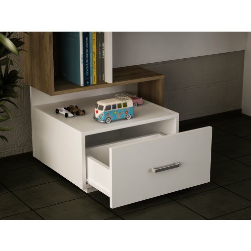 Woody Fashion Radni stol, Bijela boja Orah, Bloom - White, Walnut slika 2