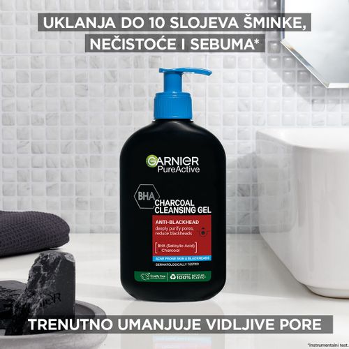 Garnier Pure Active Charcoal gel za čišcenje protiv mitesera slika 3