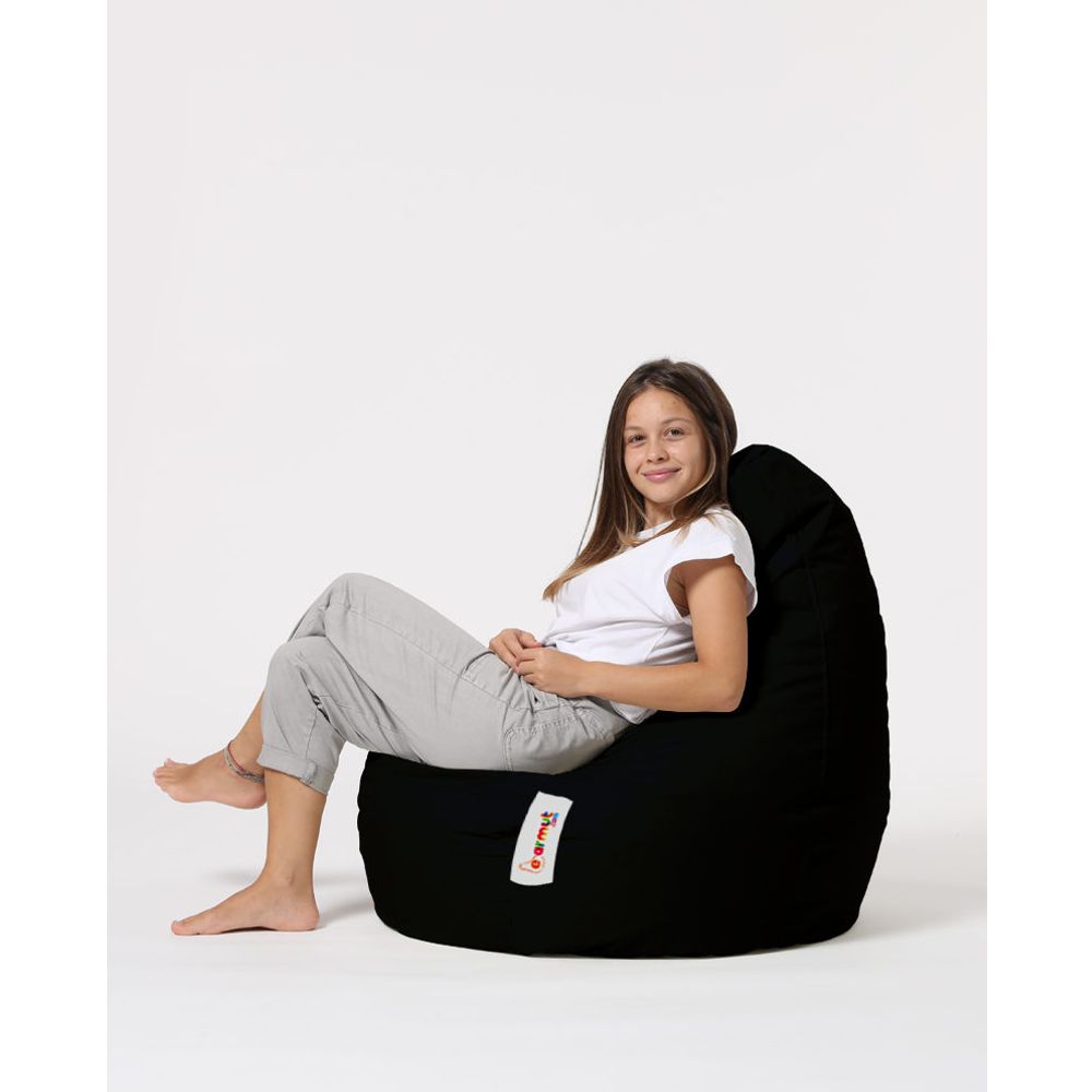Drop L - Crni Crni Baštenski Bean Bag slika 7