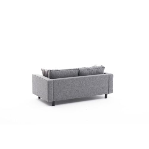 Atelier Del Sofa Dvosjed, Sivo, Kale Linen - Grey slika 7