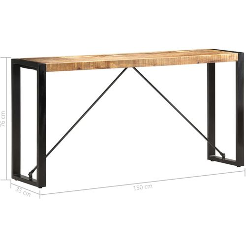 Konzolni stol 150 x 35 x 76 cm od masivnog drva manga slika 5
