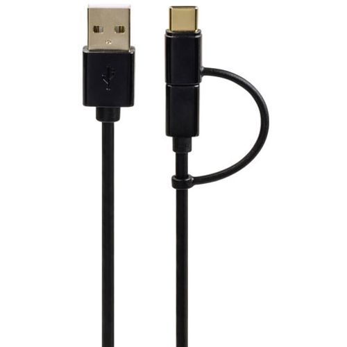 HAMA USB kabl Micro USB na USB Tip C (Crni) slika 2