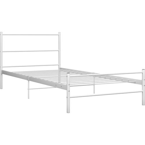 Okvir za krevet bijeli metalni 90 x 200 cm slika 2