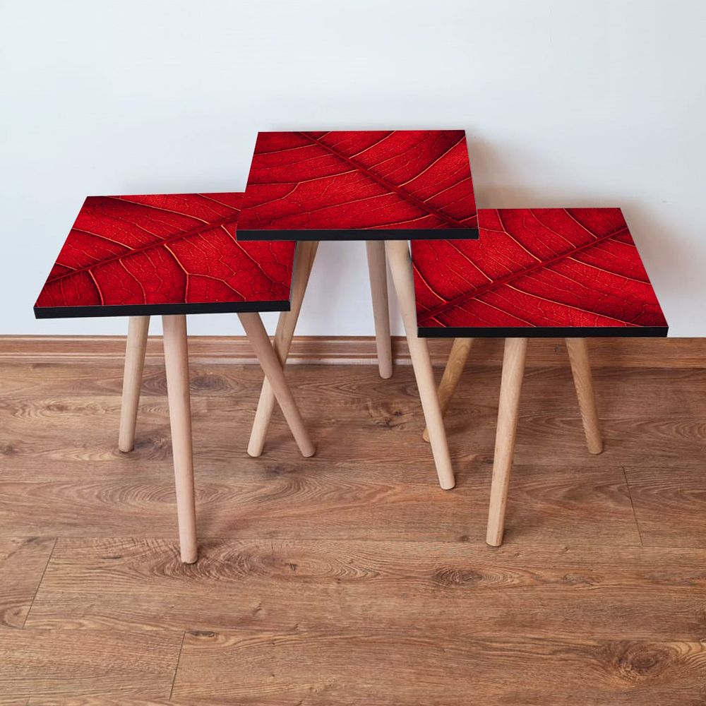Set Nesting Stolova 3Shp104 - Crveni (3 Komada) slika 1