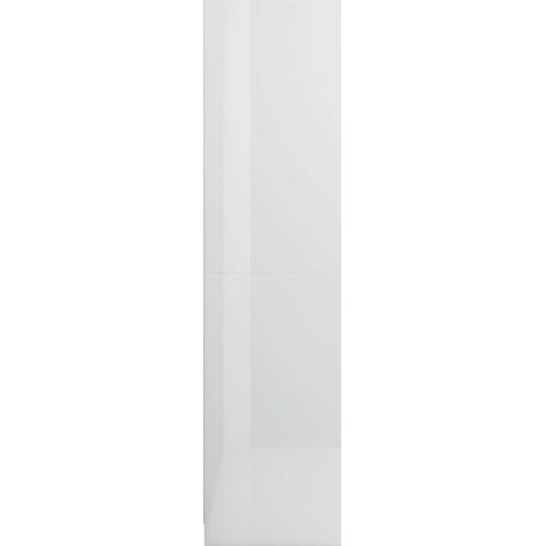 Ormar visoki sjaj bijeli 100 x 50 x 200 cm konstruirano drvo slika 47