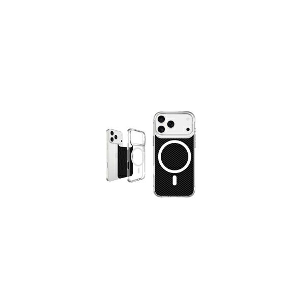 MM TPU IPHONE 17 PRO - DROP-PROOF PURE MAGSAFE clear/black 2 in 1 slika 2