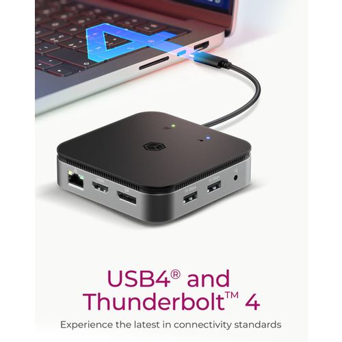 Icybox IB-DK408-C41 USB4 docking station with dual video output 7in1, 60W PowerDelivery power supply slika 6