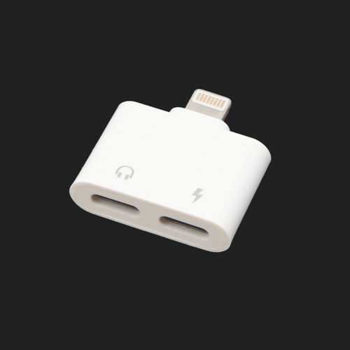 Adapter za slusalice i punjenje W5 iPhone lightning beli slika 1