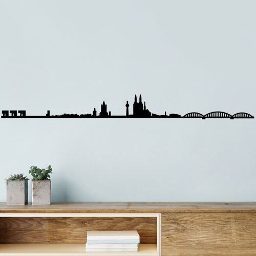 Wallity Metalna zidna dekoracija, Cologne Skyline slika 1