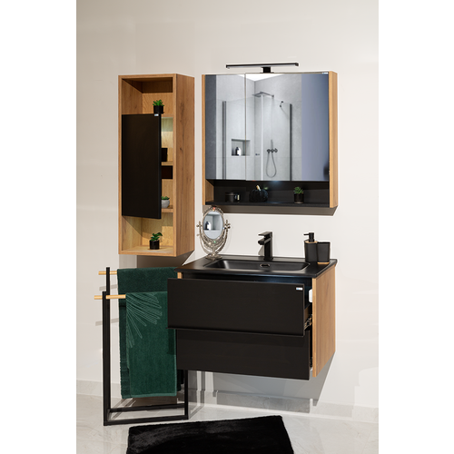 Ceramica lux   Una donji deo 75 plazma konzolna, matt black lavabo CL-D75MB 300260 slika 3