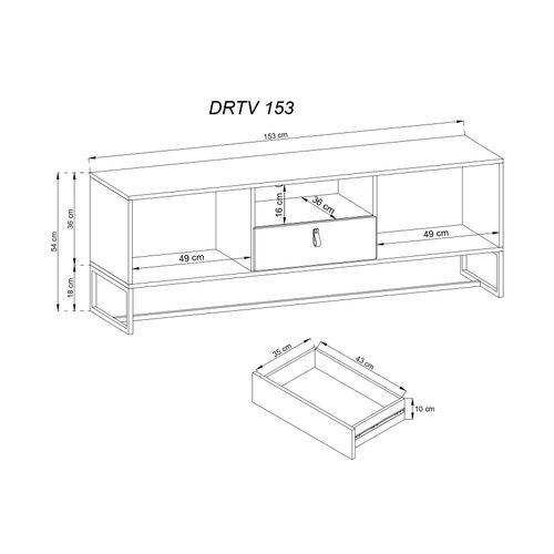 Komoda za televiziju DARK DRTV153 slika 2