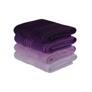 Set Ručnika Rainbow - Nijanse Ljubičaste (4 Komada)