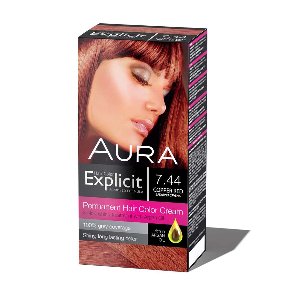 Aura Explicit Boja za kosu 7.44 New slika 1