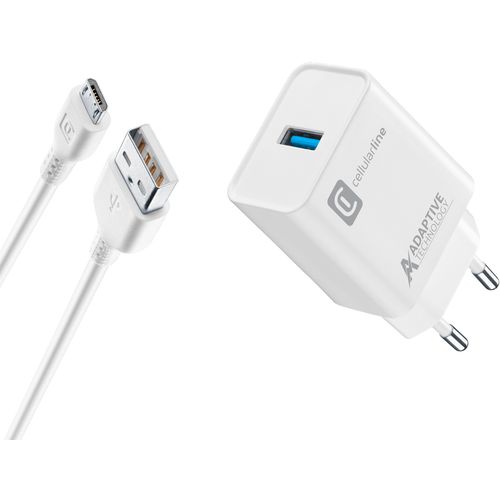 Cellularline kućni punjač Samsung i kabel Micro USB 3A/15W slika 1