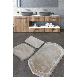 Genom - Stone Stone Acrylic Bathmat Set (3 Pieces)