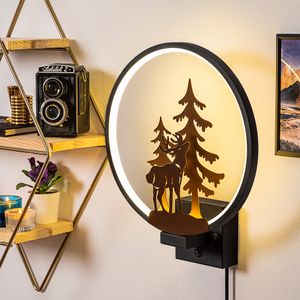 Zidna Lampa XMAS24 - Crna i Bakrena