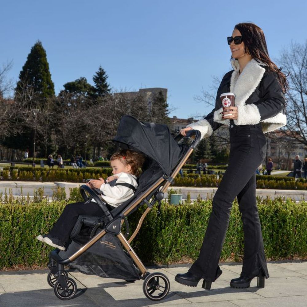 Cangaroo Kolica Easy Fold, Black slika 13