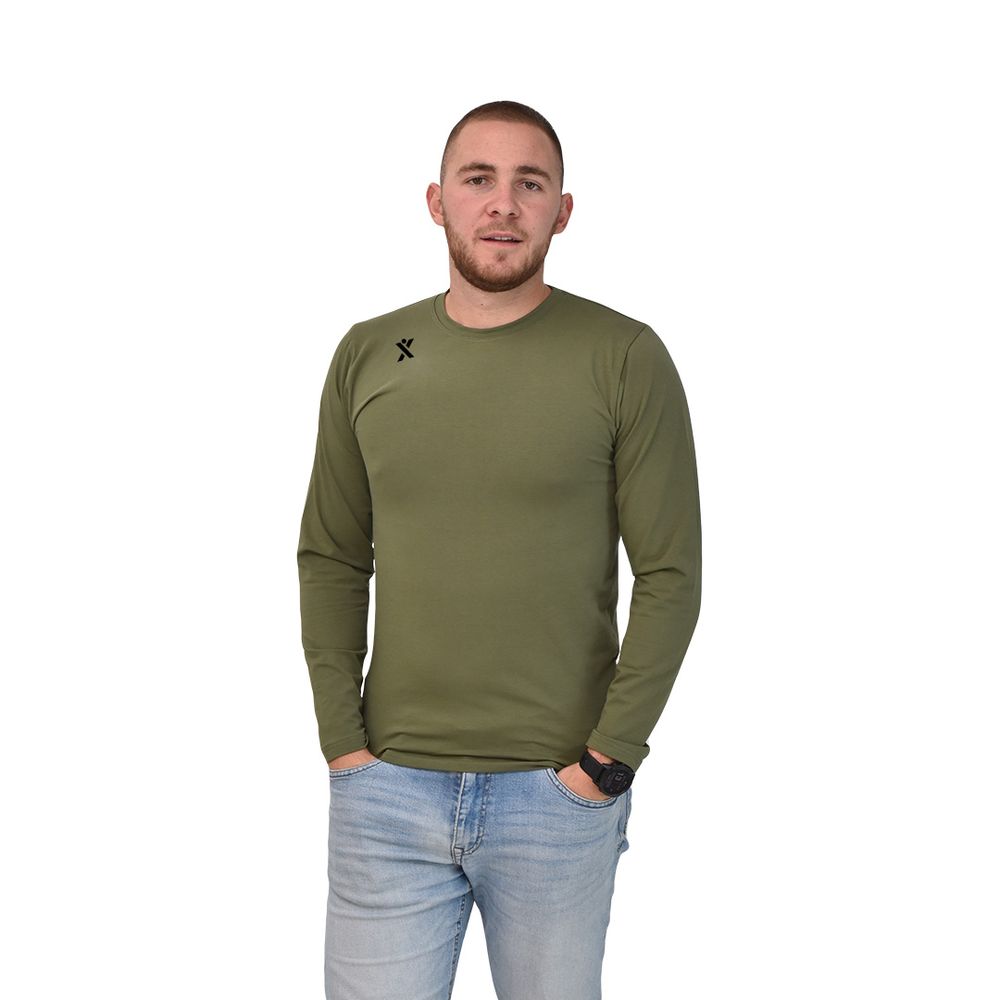 XGB3 Muška majica dugih rukava, Olive slika 3