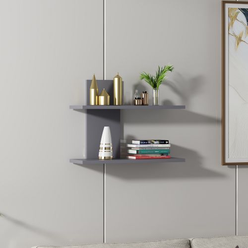 Walter - Anthracite Anthracite Wall Shelf slika 1