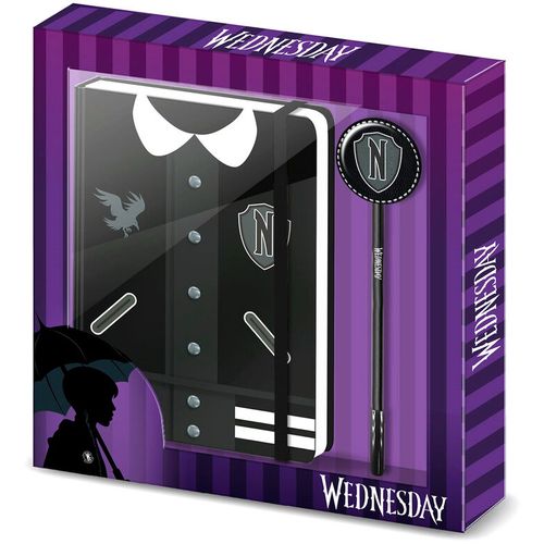 Wednesday Varsity diary + pen set slika 1