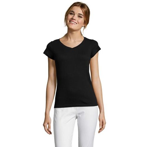 MOON ženska majica sa kratkim rukavima - Crna, S  slika 1