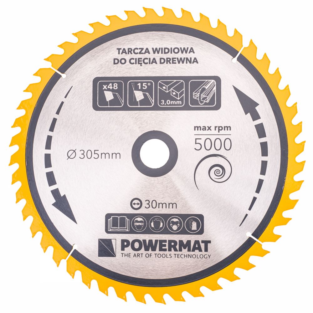 Karbidna lista pile za drvo 305x30 48z TDD-305x30x48Z slika 3