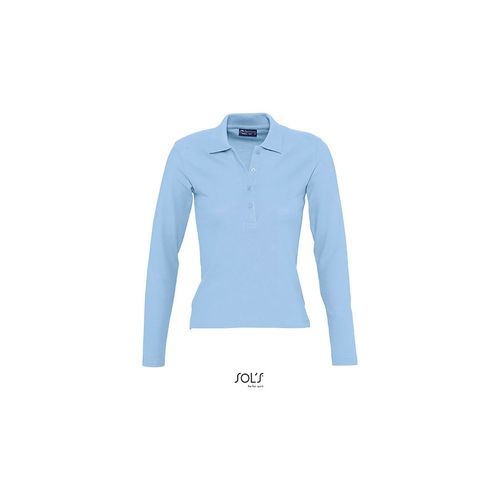 PODIUM ženska polo majica sa dugim rukavima - Sky blue, XL  slika 5