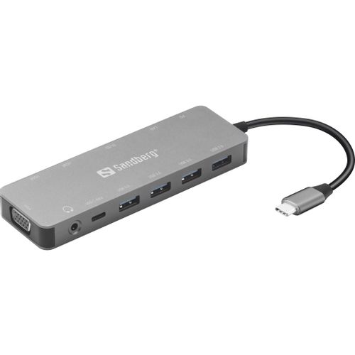 Sandberg USB-C 13-u-1 docking stanica za laptop slika 2