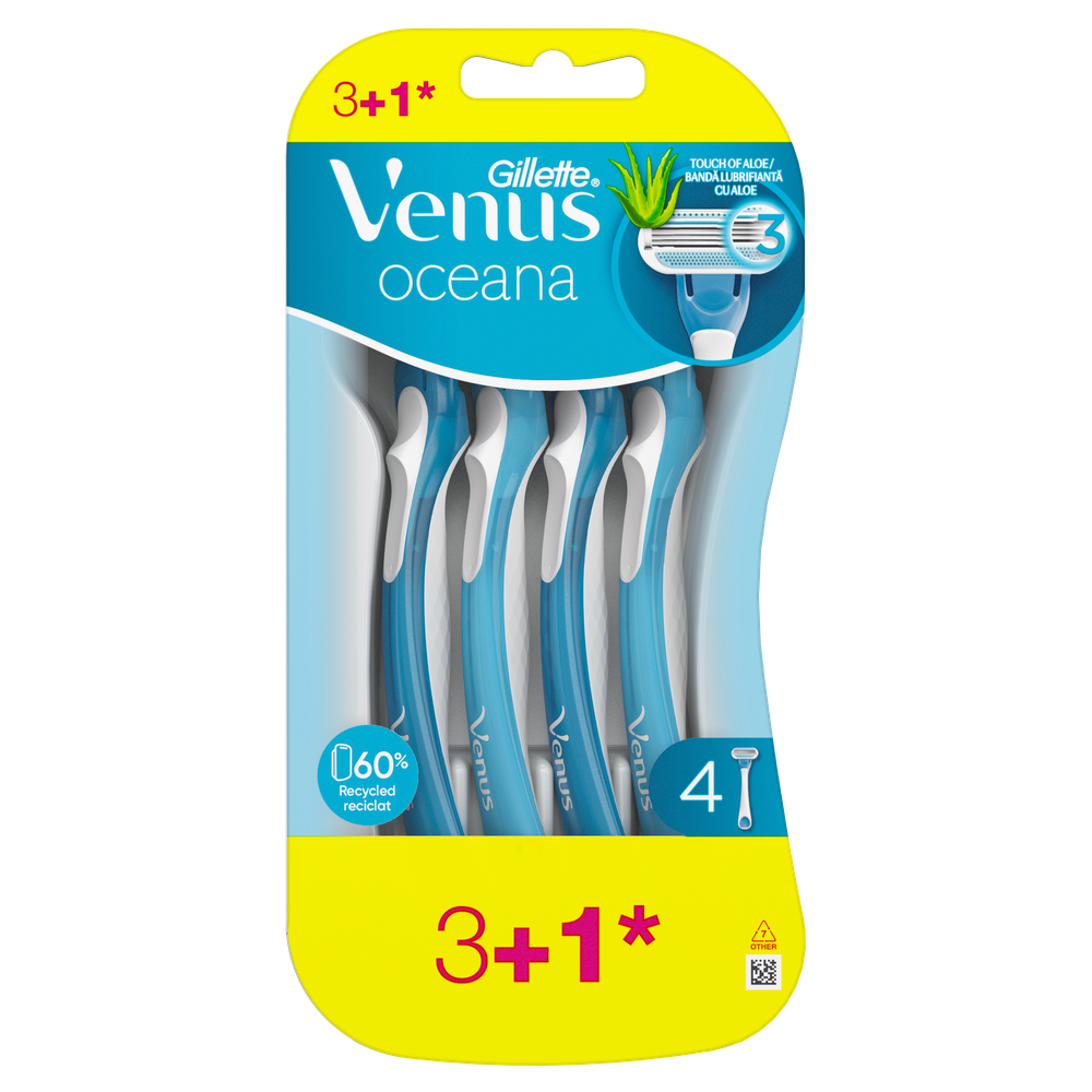Gillette Venus ženski jednokratni brijači Oceana 3+1 kom slika 1