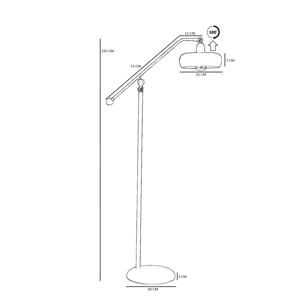 Opviq Podna lampa 975, Senf slika 4