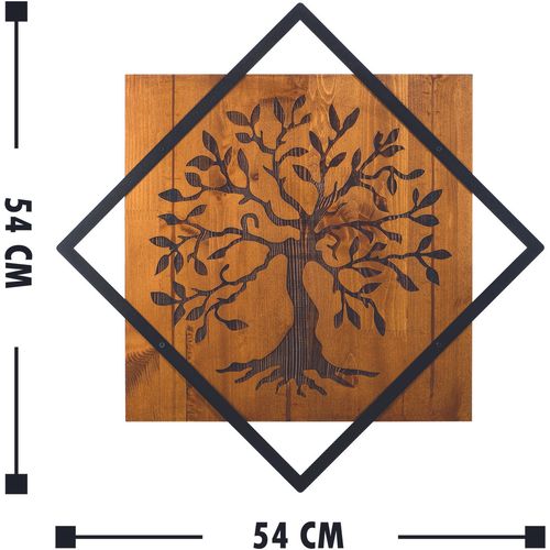 Tree Walnut
Black Decorative Wooden Wall Accessory slika 3