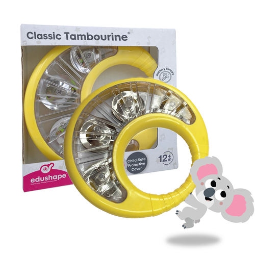 Edushape igračka Classic Tambourine - Yellow slika 1