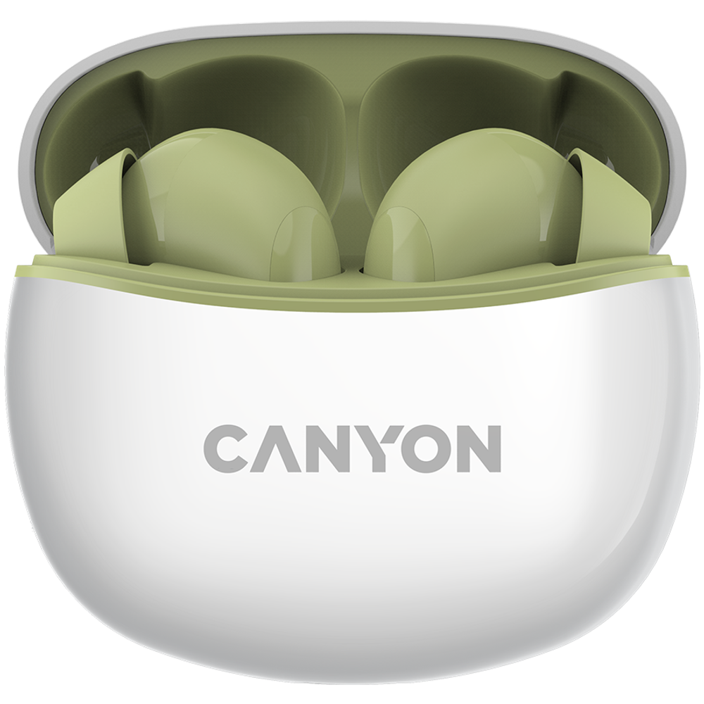 CANYON TWS-5 Bežične Bluetooth Slušalice, Zelene slika 1