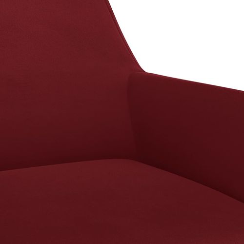 Blagovaonske stolice 2 kom crvena boja vina baršunaste slika 8