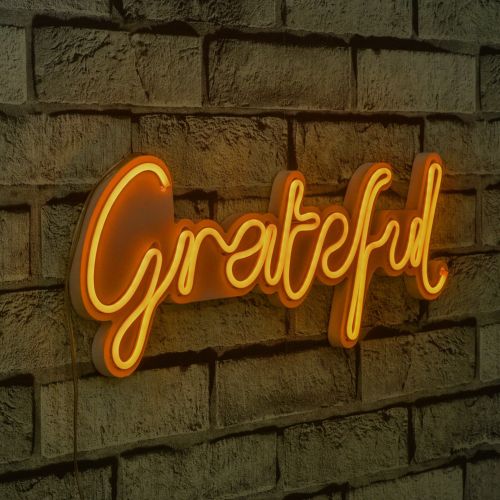 Wallity Ukrasna plastična LED rasvjeta, Grateful - Yellow slika 9