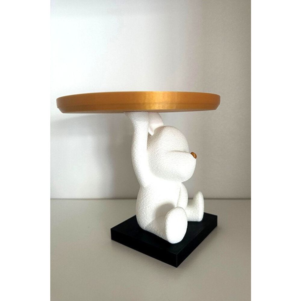 Trinket Cutie Bear - Bijeli i Zlatni slika 4