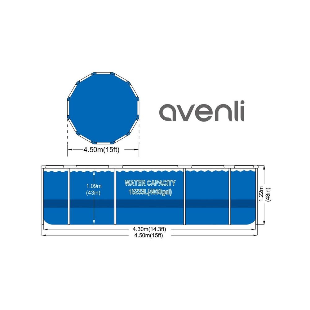 Avenli Montažni bazen 450x122cm slika 7