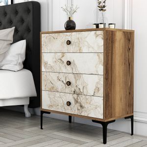 Lizbon 538 - Walnut, White Walnut
White Dresser