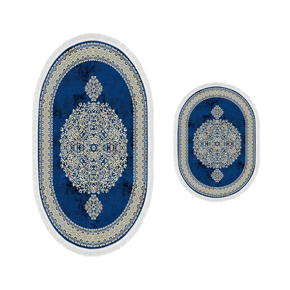 Set Kupatilskih Podmetača u Plavoj Boji (2 Komada) - 410602-O slika 2