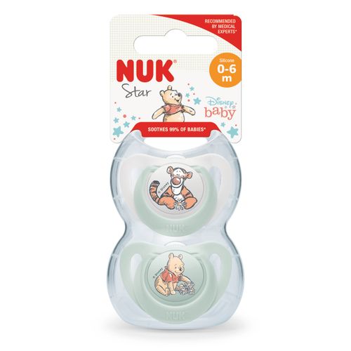 NUK duda varalica - silikon Star Winnie the Pooh 0-6 m 10730890 slika 1