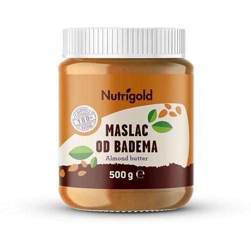 Nutrigold Maslac od badema 100% čisti - 500g   slika 1