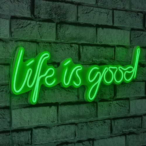 Wallity Ukrasna plastična LED rasvjeta, Life Is Good - Green slika 9