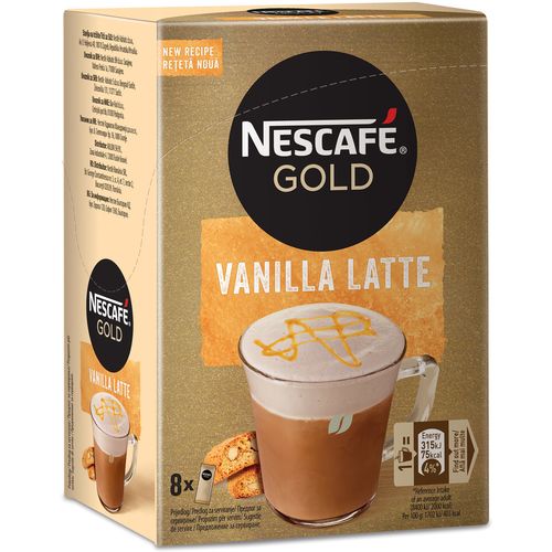 Nescafé Gold vanilla latte 148g, 8x18.5g slika 1