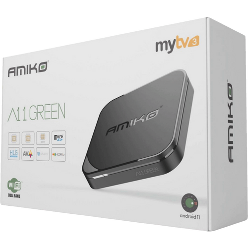 Amiko Prijemnik IPTV, Android OS , 2/16GB, 4K, WiFi, Bluetooth - A11 GREEN slika 5