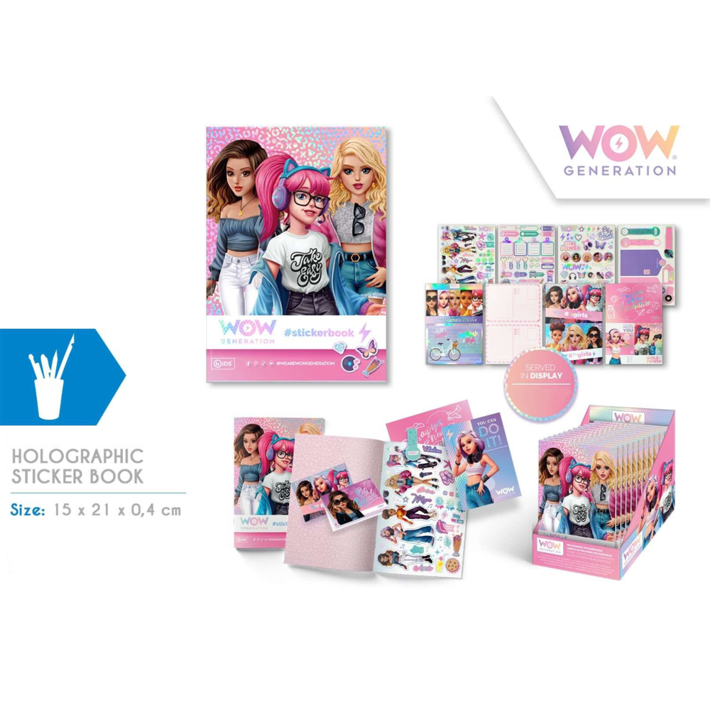 Wow Generation 00059 Sveska sa naljepnicama StickerBook slika 5